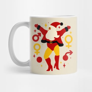 Dancing Santa Christmas Eve Party T Shirt Mug